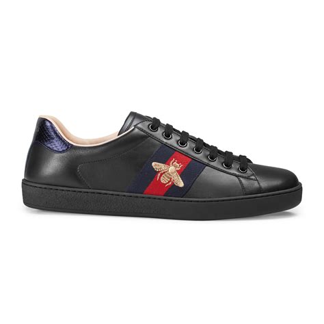 gucci black ace bee sneakers|Gucci bee ace sneakers women.